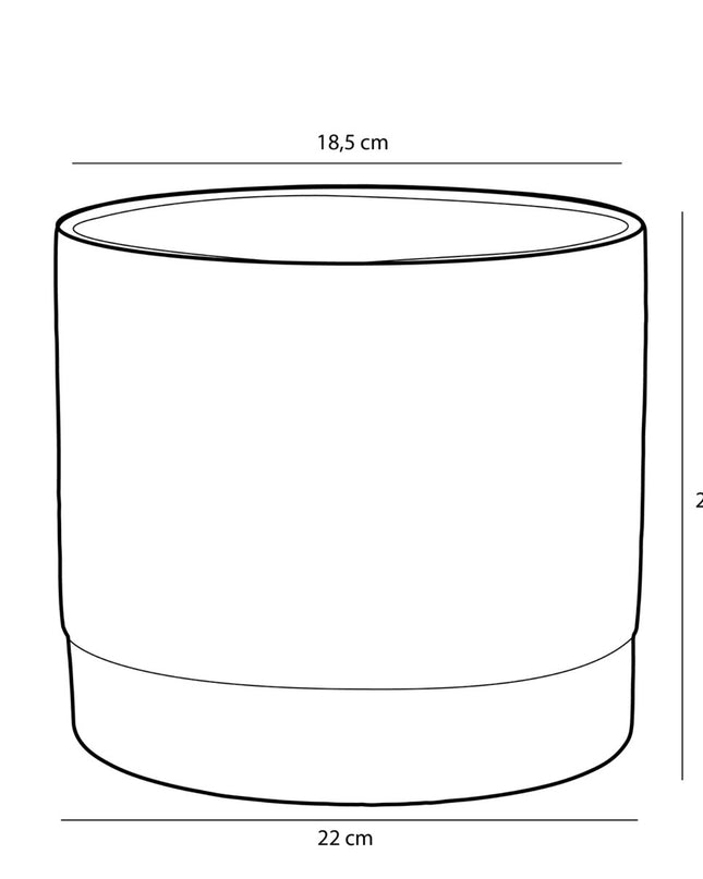 Bloempot binnen - Crème