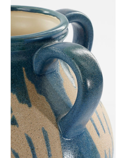 Vaas Donkerblauw Klei