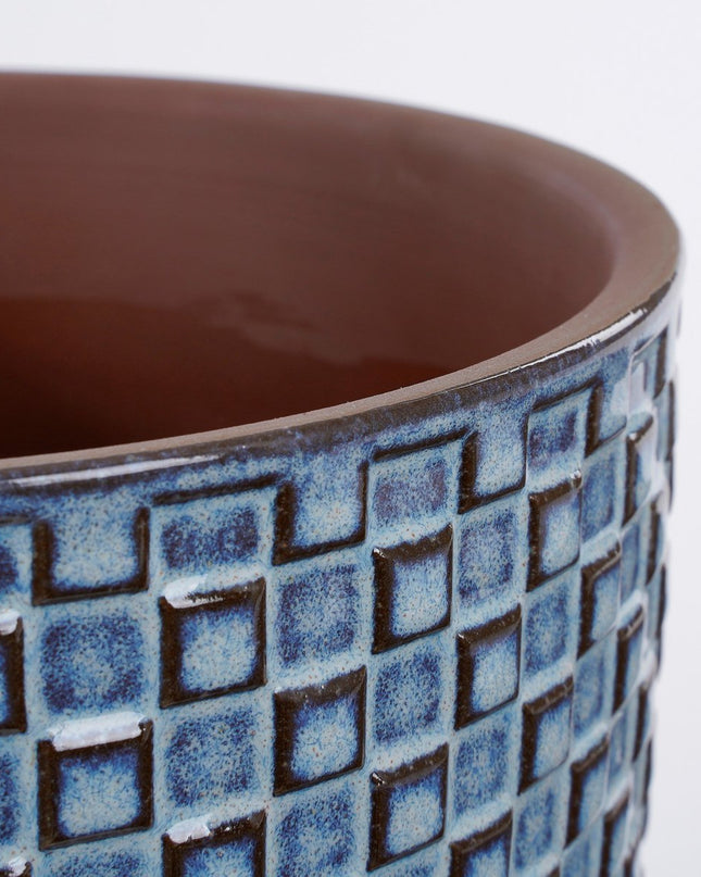 Bloempot binnen - Blauw