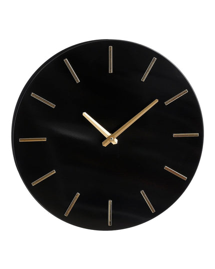 Wandklok - Zwart - Aluminium