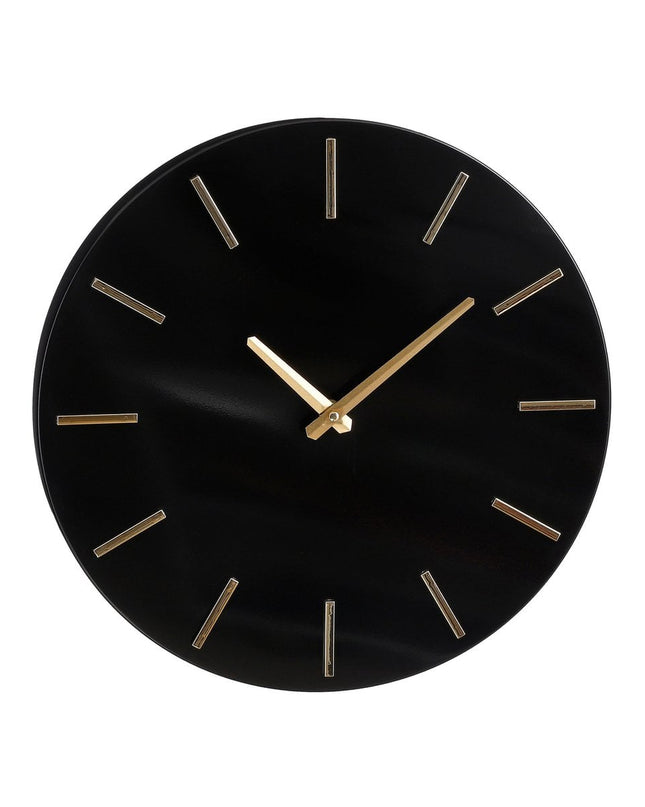 Wandklok - Zwart - Aluminium