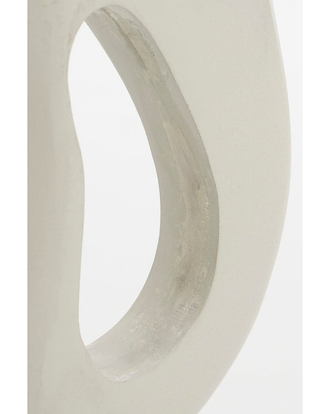 Decoratief beeld - Gebroken wit - Mango hout