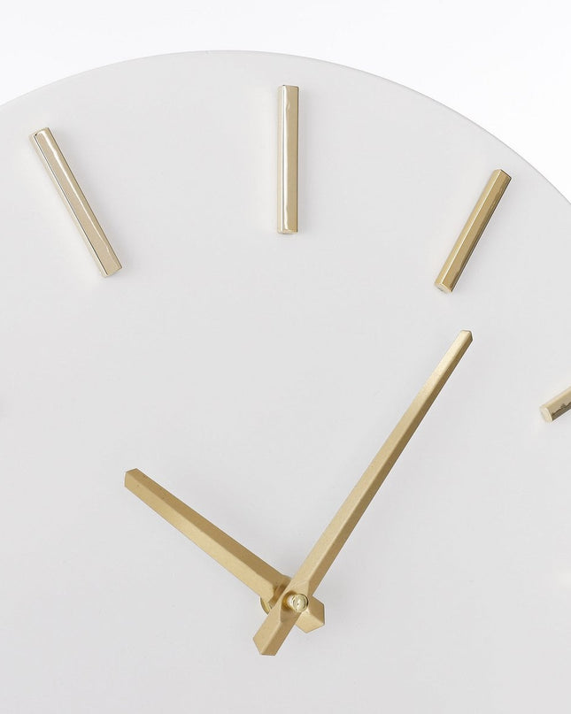 Wandklok - Wit - Aluminium