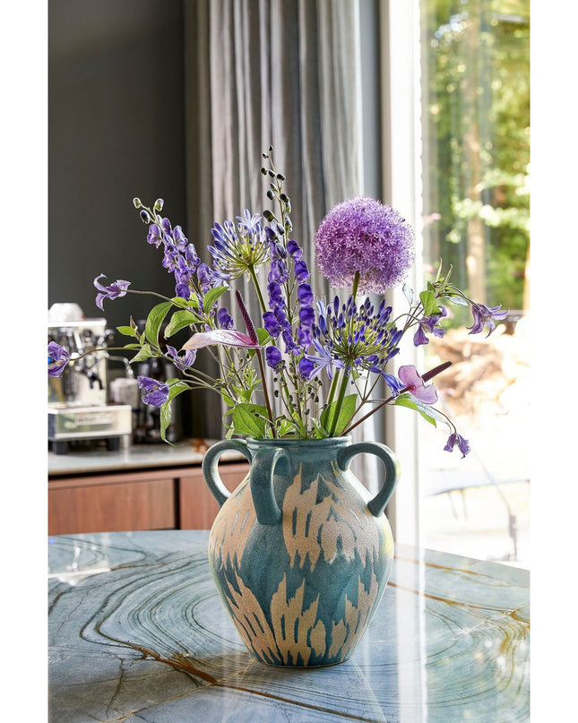 Vaas Donkerblauw Klei