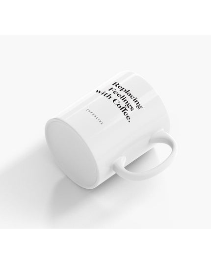 Keramische beker / Replacing feelings with coffee