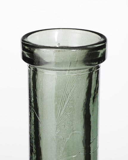 Flesvaas - Gerecycled glas - Groen/grijs