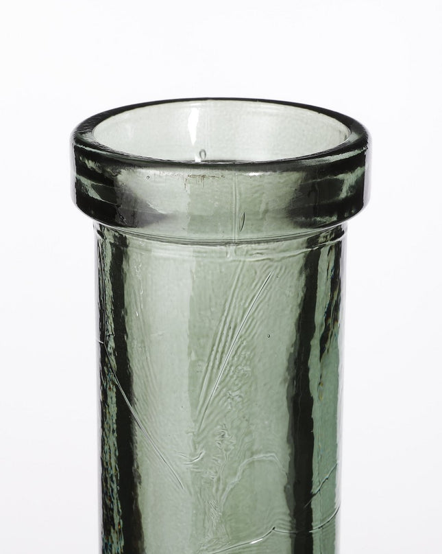 Flesvaas - Gerecycled glas - Groen/grijs