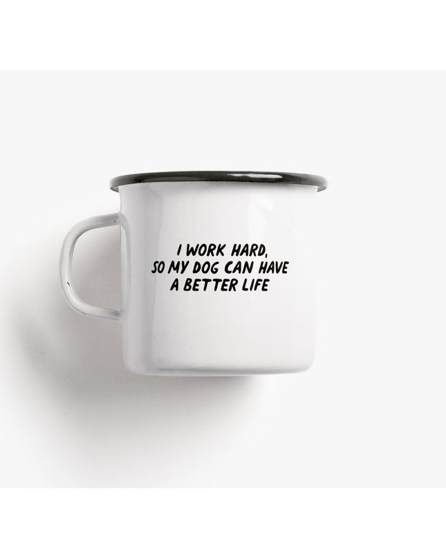 Emaille mok / Beter leven "Honden"