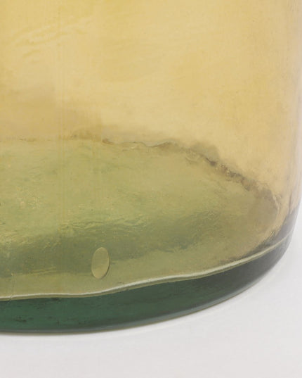 Decoratieve fles - Okergeel