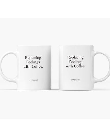Keramische beker / Replacing feelings with coffee