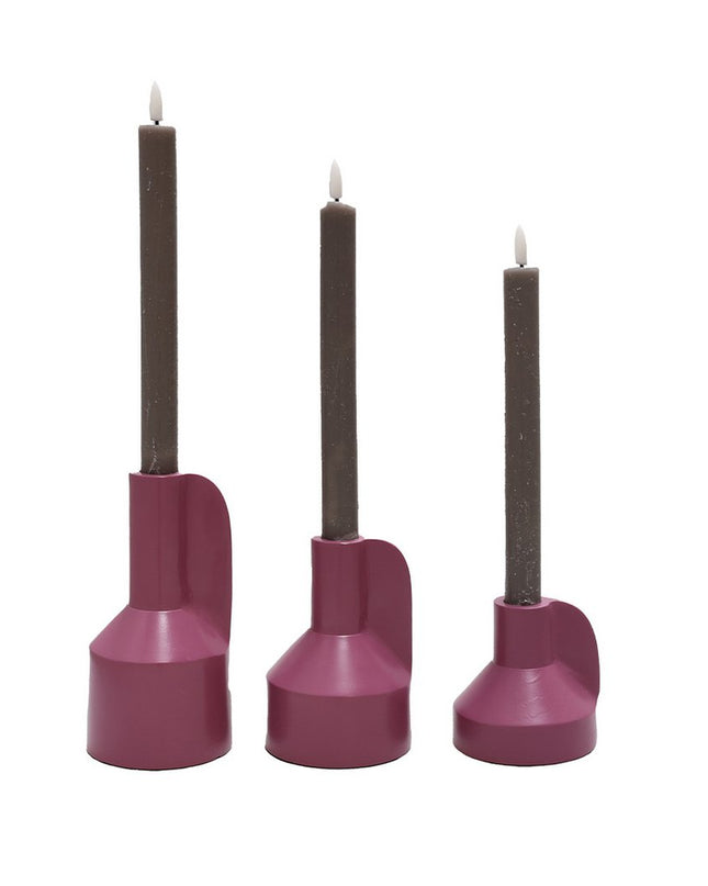Kaarshouder - Set van 3 - Paars