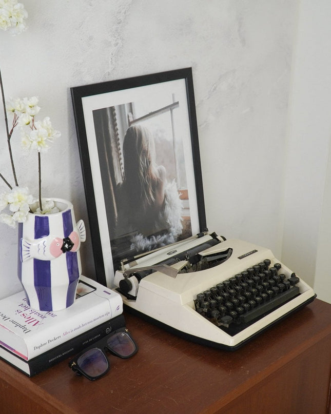 Vaas - Vissen - Blauw/wit/roze