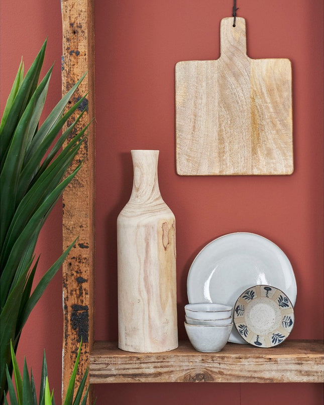 Vaas - Lichtbruin - Hout