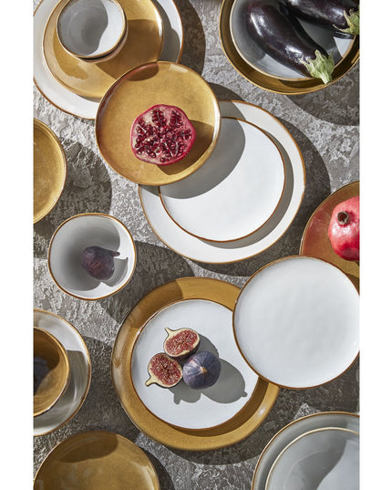 Dinerbord - Okergeel