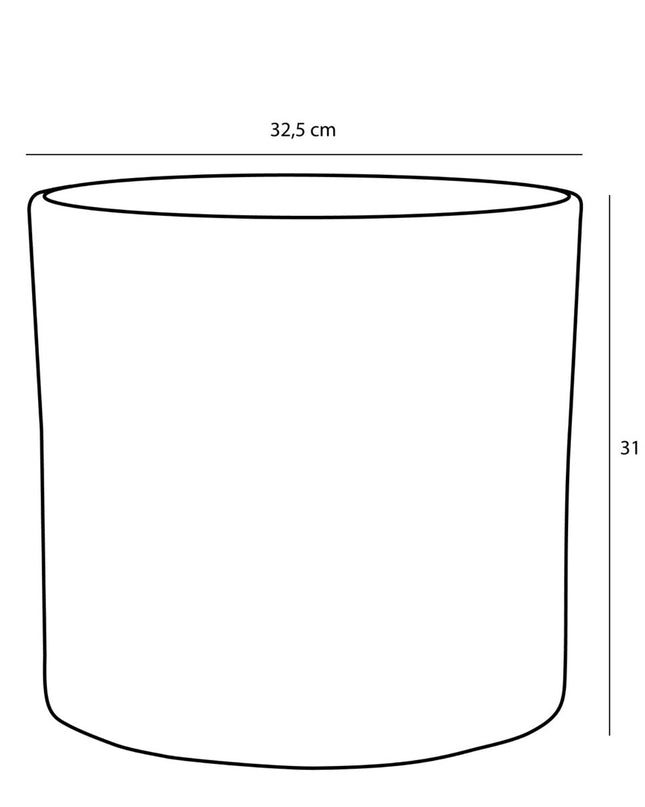 Bloempot binnen - Lichtgrijs