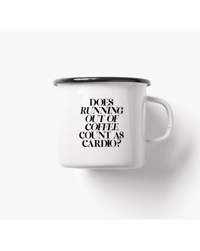 Emaille mok / Cardio
