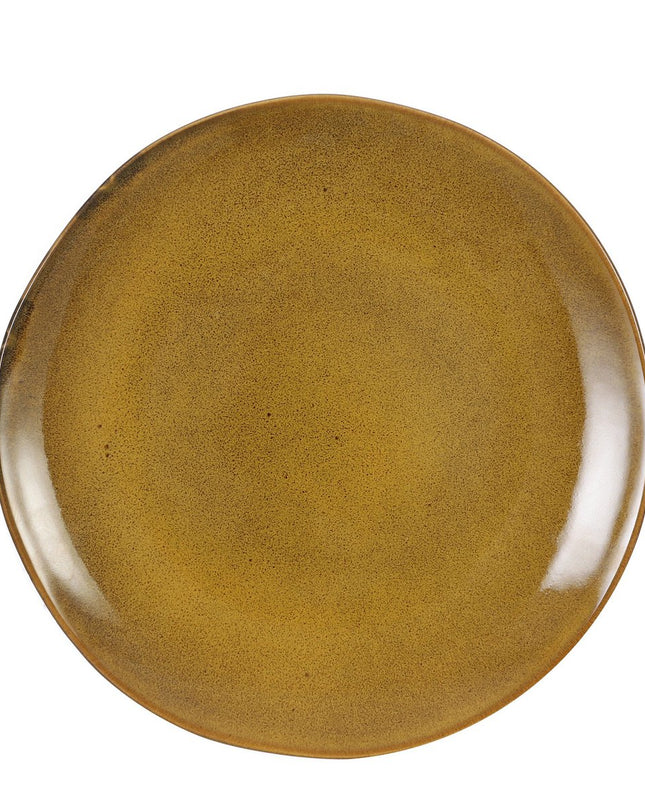 Dinerbord - Okergeel