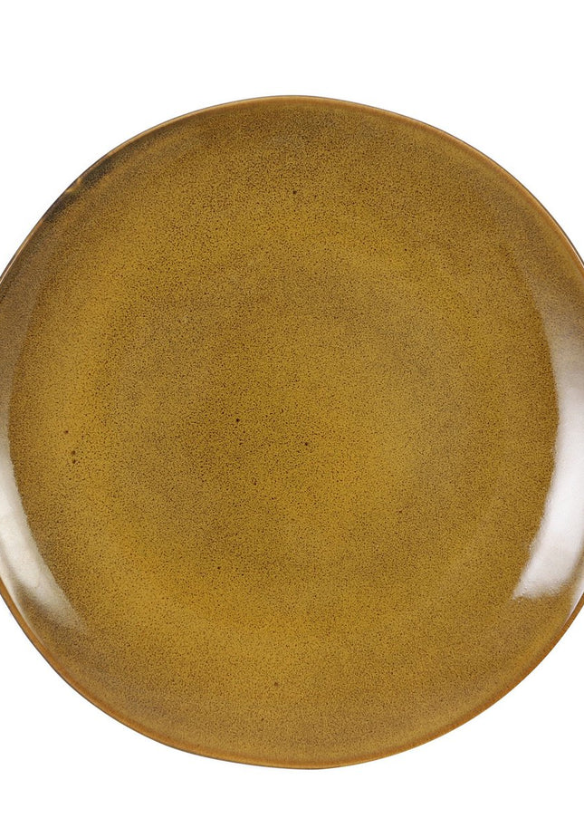 Dinerbord - Okergeel