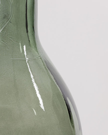 Flesvaas - Gerecycled glas - Groen/grijs