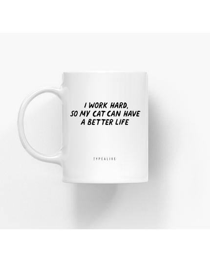 Keramische beker / Beter Leven "Katten"