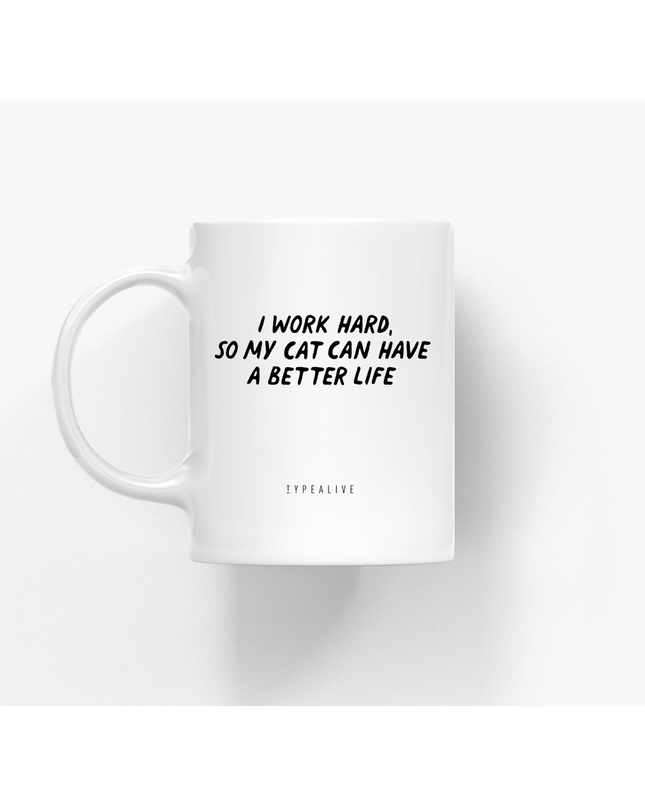 Keramische beker / Beter Leven "Katten"